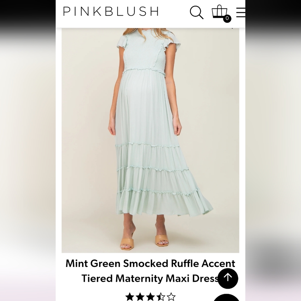 Maternity Mint Green Maxi